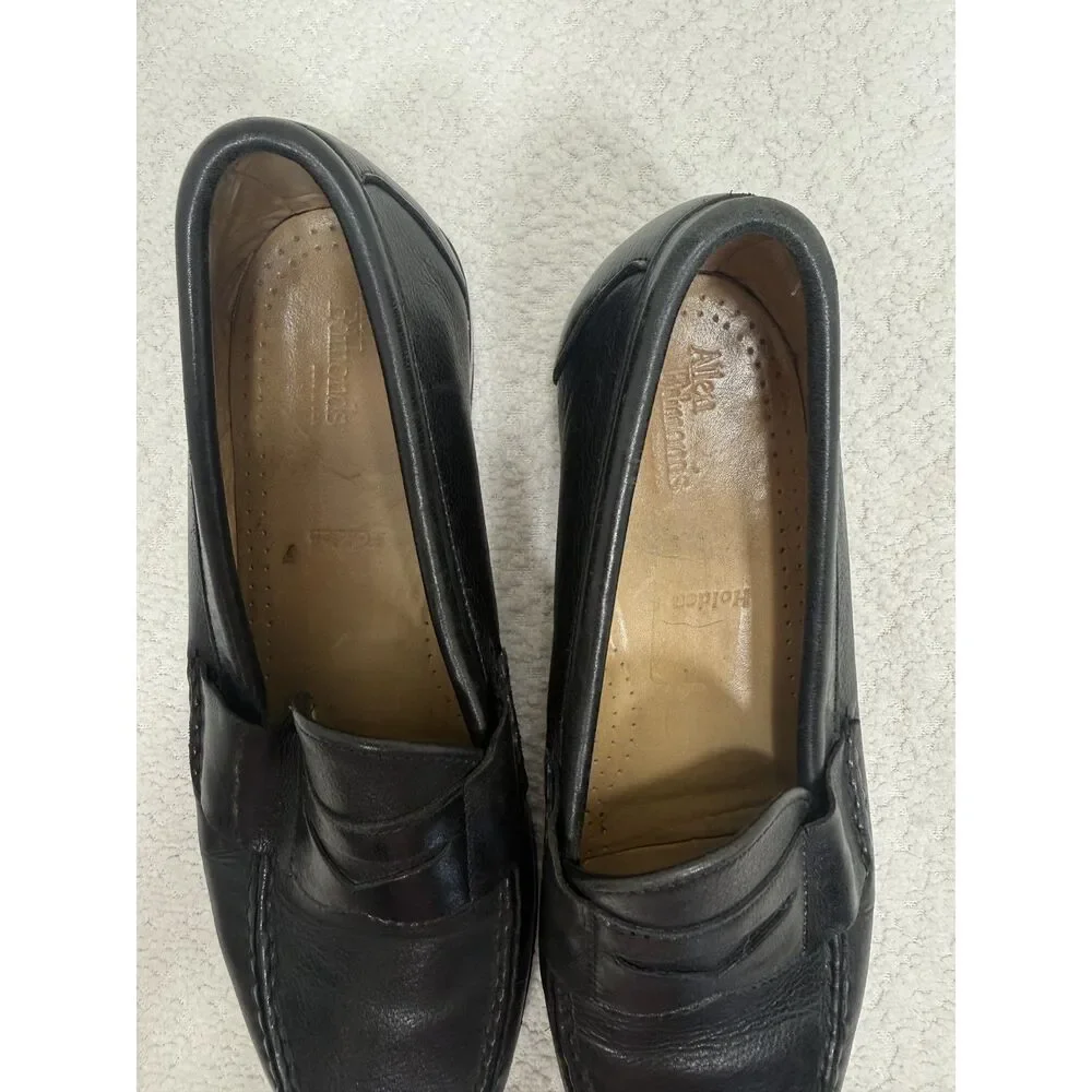 Allen Edmonds Black Leather Penny Loafer Dress Shoes Men's 9D Made USA